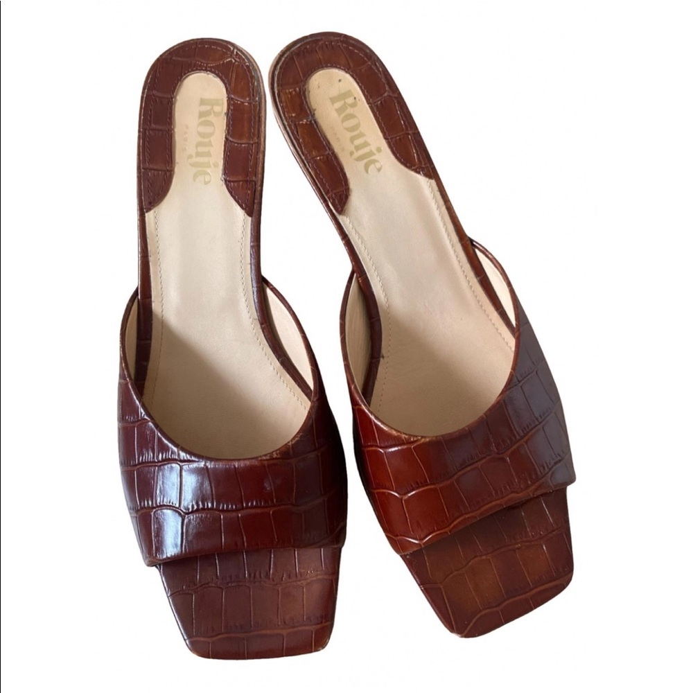 Rouje Arlette Kitten Heel Mules - Picture 1 of 6